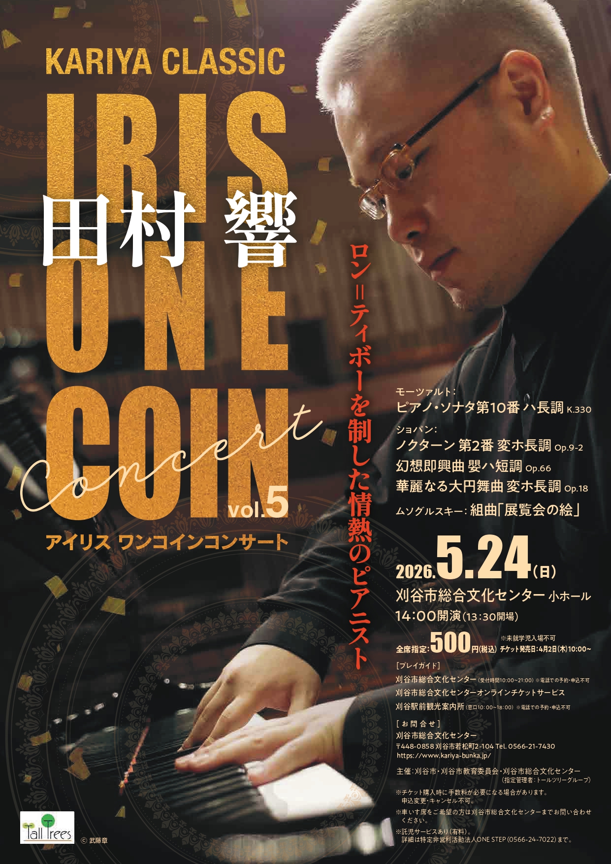 ワンコインコンサートvol.5 田村響 画像